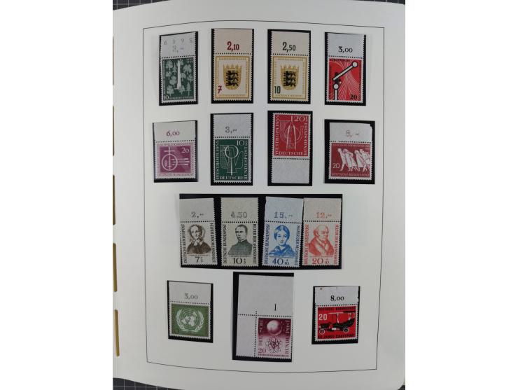 1949/2010, umfangreiche, in den Hauptnummern je postfrische/ wenig ungebrauchte und gestempelt komplette Sammlung inkl. selbs