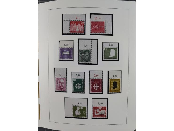 1949/2010, umfangreiche, in den Hauptnummern je postfrische/ wenig ungebrauchte und gestempelt komplette Sammlung inkl. selbs