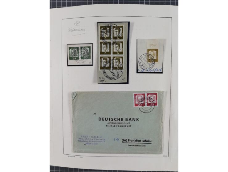 1949/2010, umfangreiche, in den Hauptnummern je postfrische/ wenig ungebrauchte und gestempelt komplette Sammlung inkl. selbs