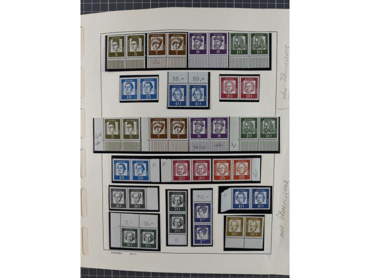 1949/2010, umfangreiche, in den Hauptnummern je postfrische/ wenig ungebrauchte und gestempelt komplette Sammlung inkl. selbs