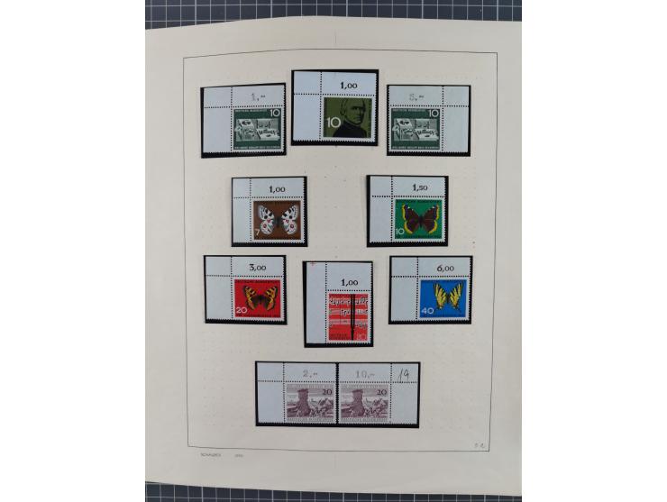 1949/2010, umfangreiche, in den Hauptnummern je postfrische/ wenig ungebrauchte und gestempelt komplette Sammlung inkl. selbs