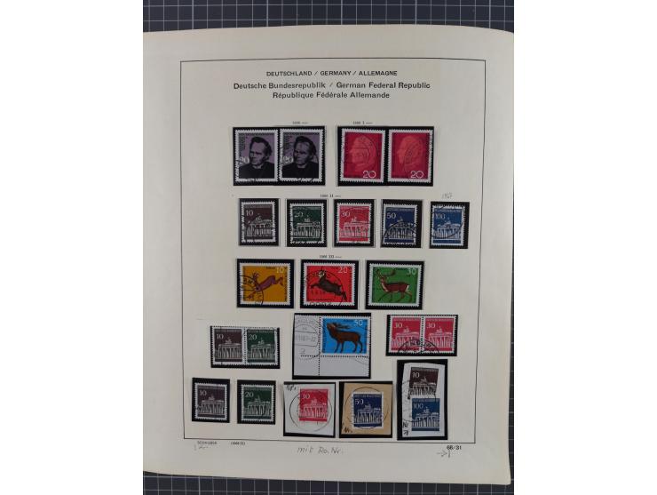 1949/2010, umfangreiche, in den Hauptnummern je postfrische/ wenig ungebrauchte und gestempelt komplette Sammlung inkl. selbs