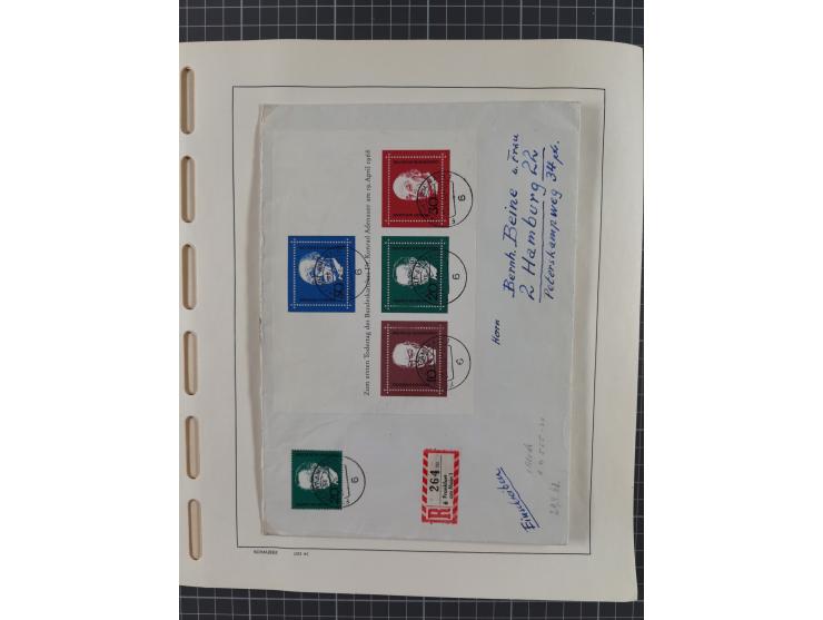 1949/2010, umfangreiche, in den Hauptnummern je postfrische/ wenig ungebrauchte und gestempelt komplette Sammlung inkl. selbs