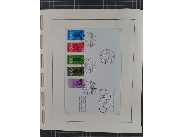 1949/2010, umfangreiche, in den Hauptnummern je postfrische/ wenig ungebrauchte und gestempelt komplette Sammlung inkl. selbs