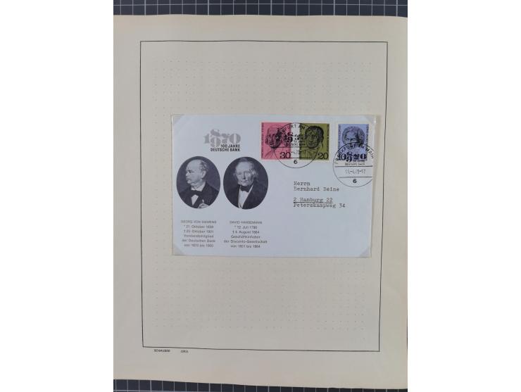 1949/2010, umfangreiche, in den Hauptnummern je postfrische/ wenig ungebrauchte und gestempelt komplette Sammlung inkl. selbs