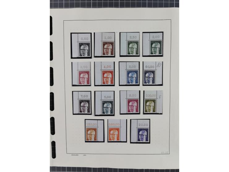 1949/2010, umfangreiche, in den Hauptnummern je postfrische/ wenig ungebrauchte und gestempelt komplette Sammlung inkl. selbs