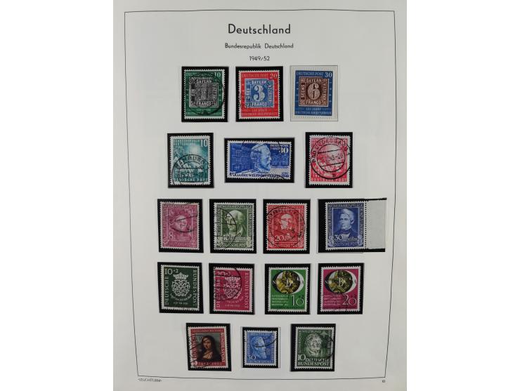 1949/2010, umfangreiche, in den Hauptnummern je postfrische/ wenig ungebrauchte und gestempelt komplette Sammlung inkl. selbs
