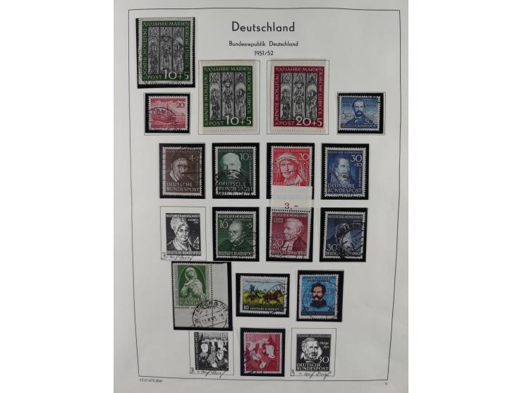 1949/2010, umfangreiche, in den Hauptnummern je postfrische/ wenig ungebrauchte und gestempelt komplette Sammlung inkl. selbs
