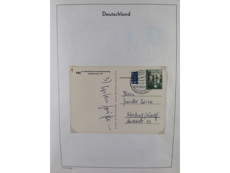 1949/2010, umfangreiche, in den Hauptnummern je postfrische/ wenig ungebrauchte und gestempelt komplette Sammlung inkl. selbs