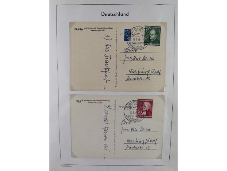 1949/2010, umfangreiche, in den Hauptnummern je postfrische/ wenig ungebrauchte und gestempelt komplette Sammlung inkl. selbs