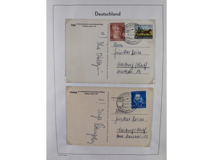1949/2010, umfangreiche, in den Hauptnummern je postfrische/ wenig ungebrauchte und gestempelt komplette Sammlung inkl. selbs