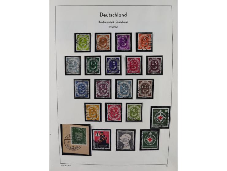 1949/2010, umfangreiche, in den Hauptnummern je postfrische/ wenig ungebrauchte und gestempelt komplette Sammlung inkl. selbs