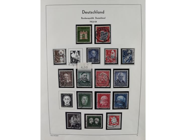 1949/2010, umfangreiche, in den Hauptnummern je postfrische/ wenig ungebrauchte und gestempelt komplette Sammlung inkl. selbs