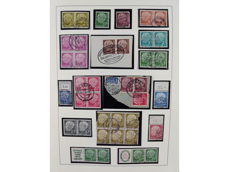 1949/2010, umfangreiche, in den Hauptnummern je postfrische/ wenig ungebrauchte und gestempelt komplette Sammlung inkl. selbs