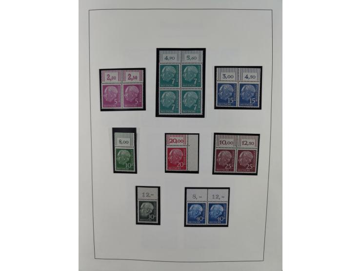 1949/2010, umfangreiche, in den Hauptnummern je postfrische/ wenig ungebrauchte und gestempelt komplette Sammlung inkl. selbs