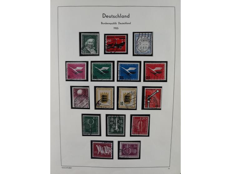 1949/2010, umfangreiche, in den Hauptnummern je postfrische/ wenig ungebrauchte und gestempelt komplette Sammlung inkl. selbs