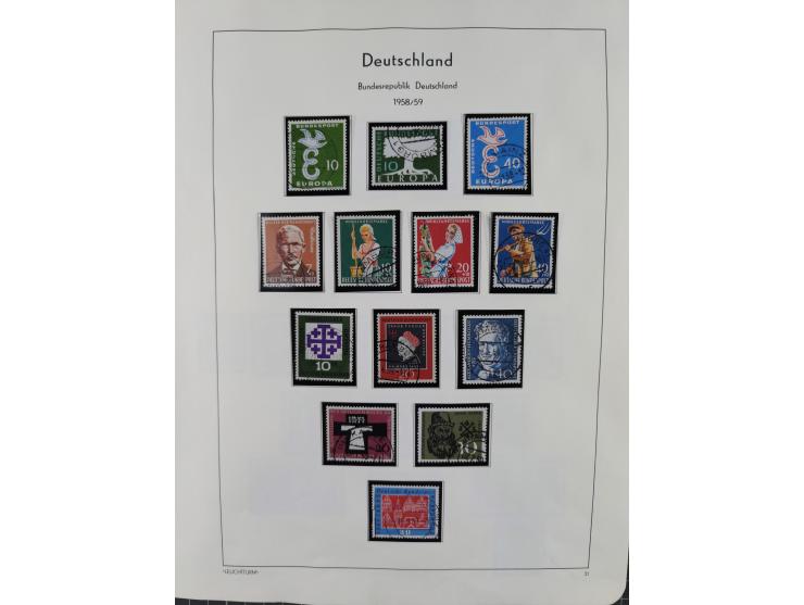 1949/2010, umfangreiche, in den Hauptnummern je postfrische/ wenig ungebrauchte und gestempelt komplette Sammlung inkl. selbs