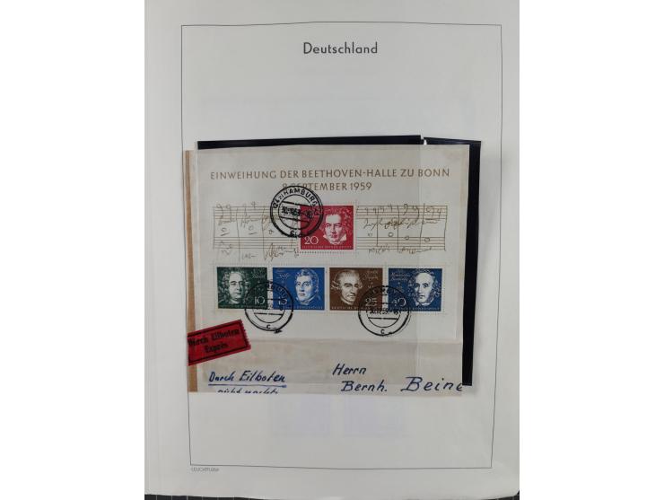 1949/2010, umfangreiche, in den Hauptnummern je postfrische/ wenig ungebrauchte und gestempelt komplette Sammlung inkl. selbs