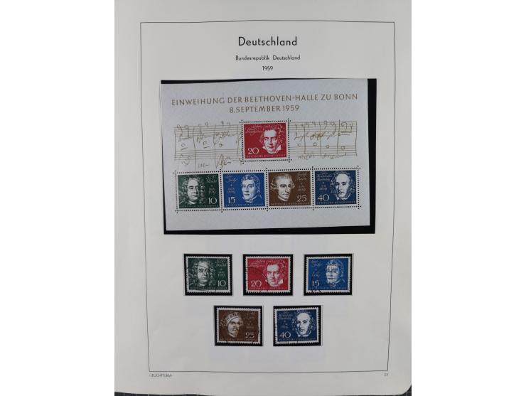 1949/2010, umfangreiche, in den Hauptnummern je postfrische/ wenig ungebrauchte und gestempelt komplette Sammlung inkl. selbs