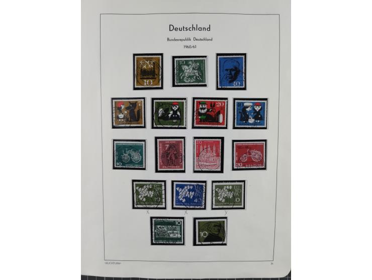 1949/2010, umfangreiche, in den Hauptnummern je postfrische/ wenig ungebrauchte und gestempelt komplette Sammlung inkl. selbs