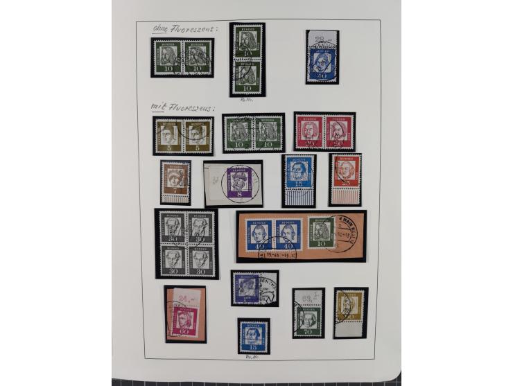 1949/2010, umfangreiche, in den Hauptnummern je postfrische/ wenig ungebrauchte und gestempelt komplette Sammlung inkl. selbs