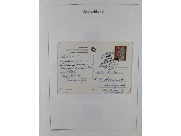 1949/2010, umfangreiche, in den Hauptnummern je postfrische/ wenig ungebrauchte und gestempelt komplette Sammlung inkl. selbs