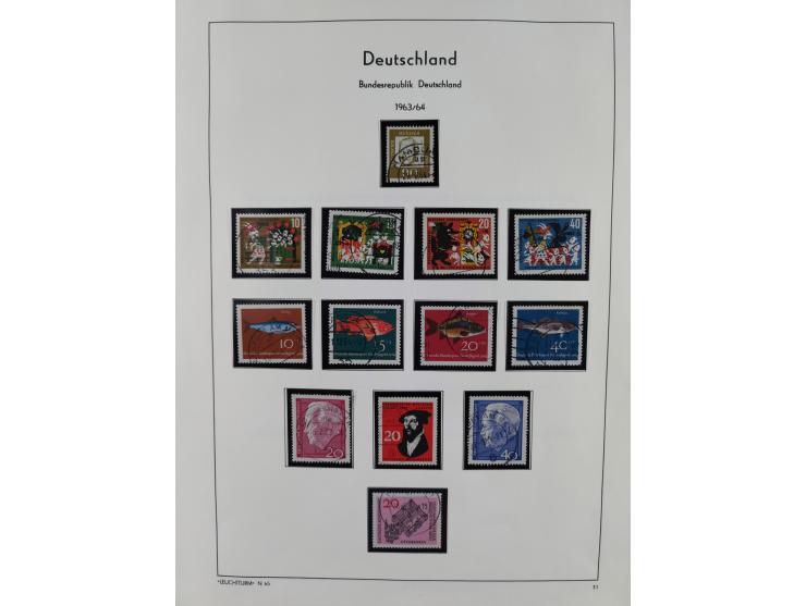 1949/2010, umfangreiche, in den Hauptnummern je postfrische/ wenig ungebrauchte und gestempelt komplette Sammlung inkl. selbs