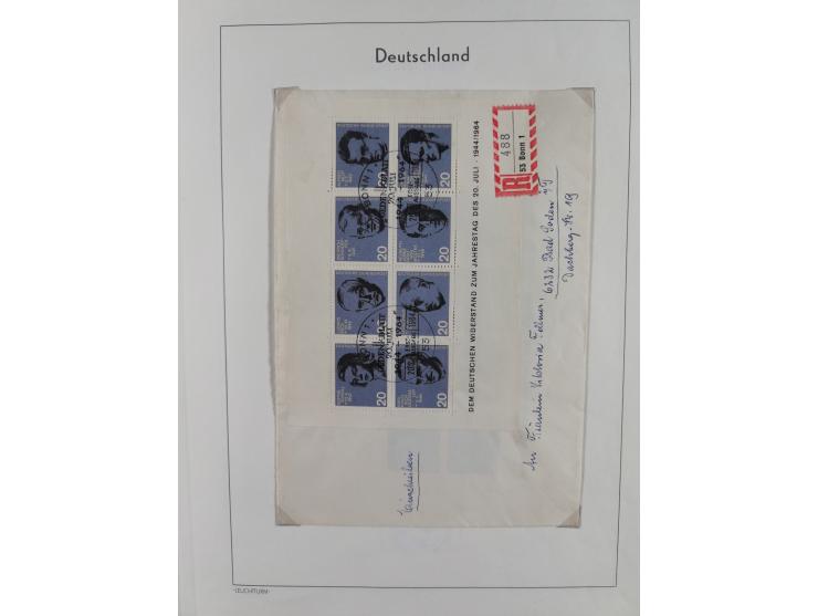 1949/2010, umfangreiche, in den Hauptnummern je postfrische/ wenig ungebrauchte und gestempelt komplette Sammlung inkl. selbs