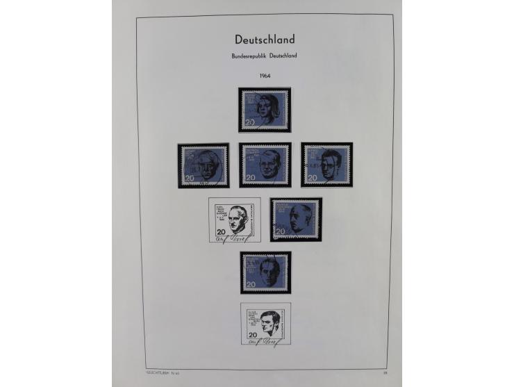 1949/2010, umfangreiche, in den Hauptnummern je postfrische/ wenig ungebrauchte und gestempelt komplette Sammlung inkl. selbs