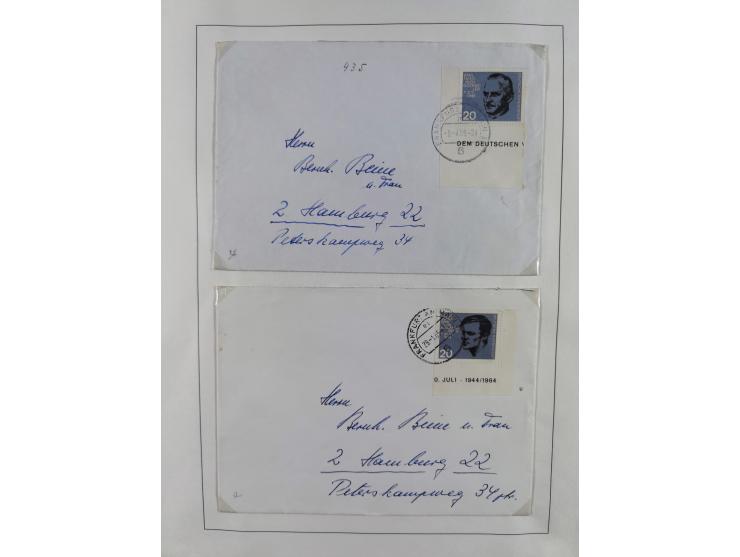 1949/2010, umfangreiche, in den Hauptnummern je postfrische/ wenig ungebrauchte und gestempelt komplette Sammlung inkl. selbs