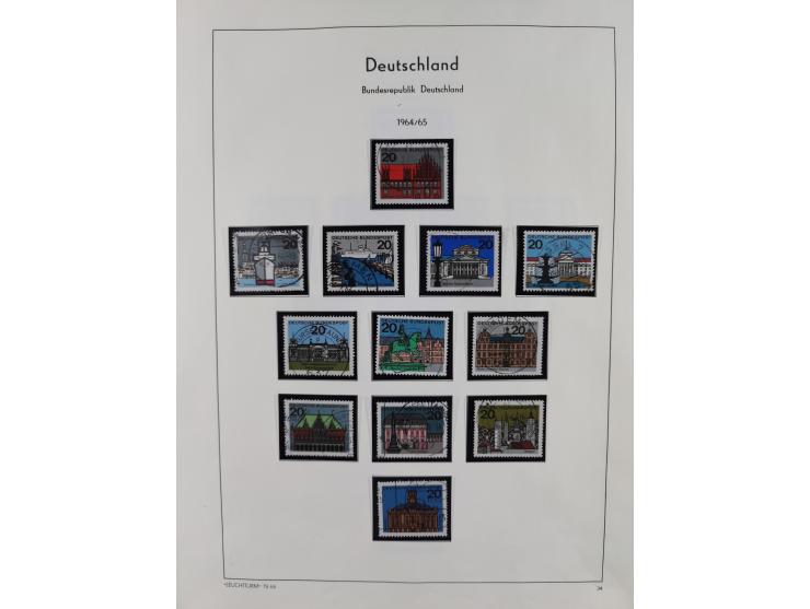 1949/2010, umfangreiche, in den Hauptnummern je postfrische/ wenig ungebrauchte und gestempelt komplette Sammlung inkl. selbs