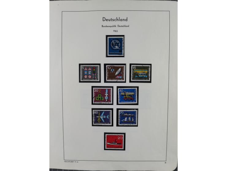 1949/2010, umfangreiche, in den Hauptnummern je postfrische/ wenig ungebrauchte und gestempelt komplette Sammlung inkl. selbs
