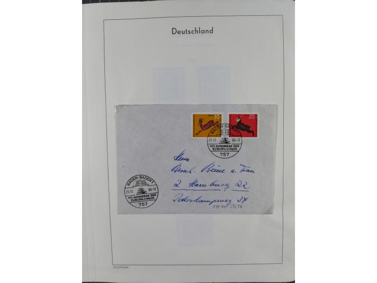 1949/2010, umfangreiche, in den Hauptnummern je postfrische/ wenig ungebrauchte und gestempelt komplette Sammlung inkl. selbs