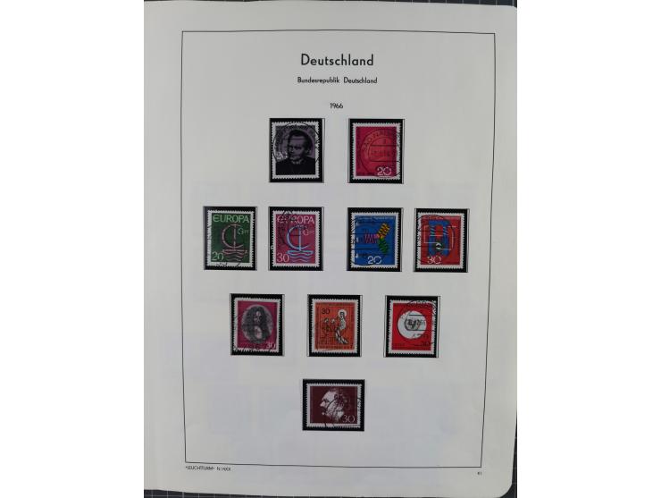 1949/2010, umfangreiche, in den Hauptnummern je postfrische/ wenig ungebrauchte und gestempelt komplette Sammlung inkl. selbs