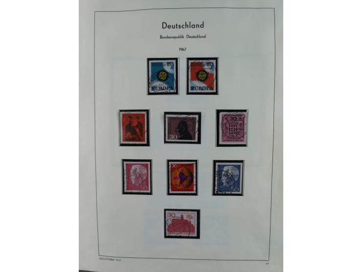 1949/2010, umfangreiche, in den Hauptnummern je postfrische/ wenig ungebrauchte und gestempelt komplette Sammlung inkl. selbs