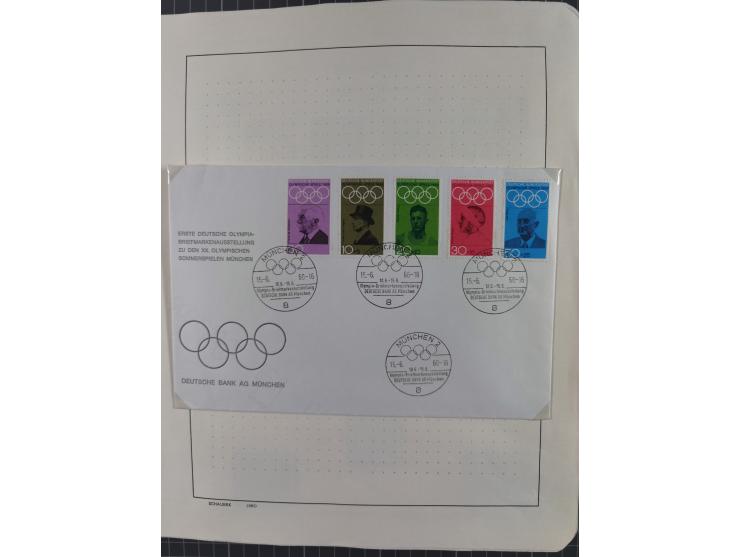 1949/2010, umfangreiche, in den Hauptnummern je postfrische/ wenig ungebrauchte und gestempelt komplette Sammlung inkl. selbs