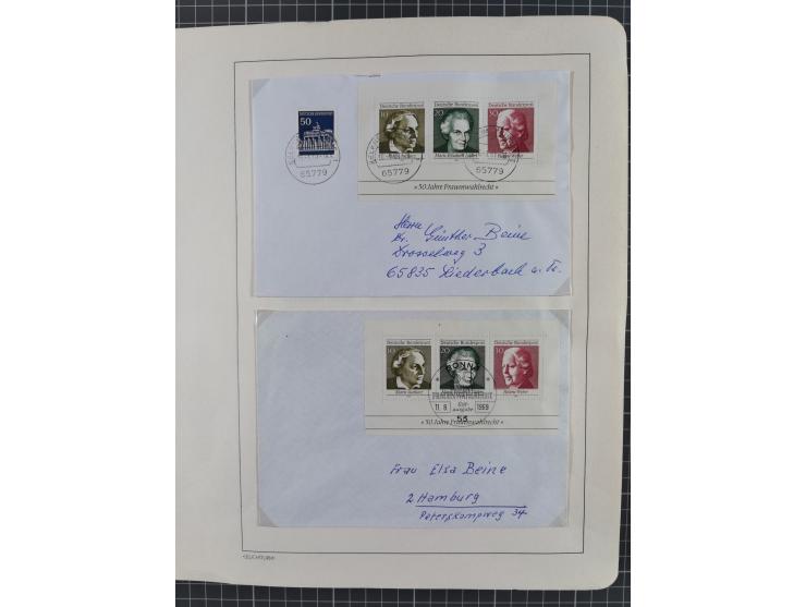 1949/2010, umfangreiche, in den Hauptnummern je postfrische/ wenig ungebrauchte und gestempelt komplette Sammlung inkl. selbs