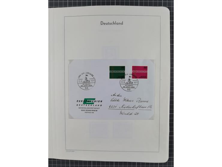 1949/2010, umfangreiche, in den Hauptnummern je postfrische/ wenig ungebrauchte und gestempelt komplette Sammlung inkl. selbs