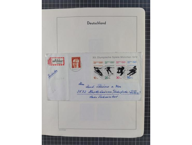 1949/2010, umfangreiche, in den Hauptnummern je postfrische/ wenig ungebrauchte und gestempelt komplette Sammlung inkl. selbs