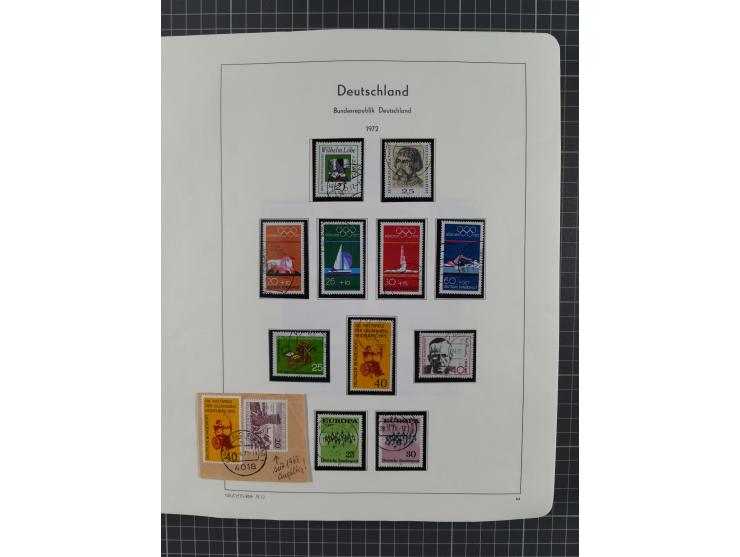 1949/2010, umfangreiche, in den Hauptnummern je postfrische/ wenig ungebrauchte und gestempelt komplette Sammlung inkl. selbs