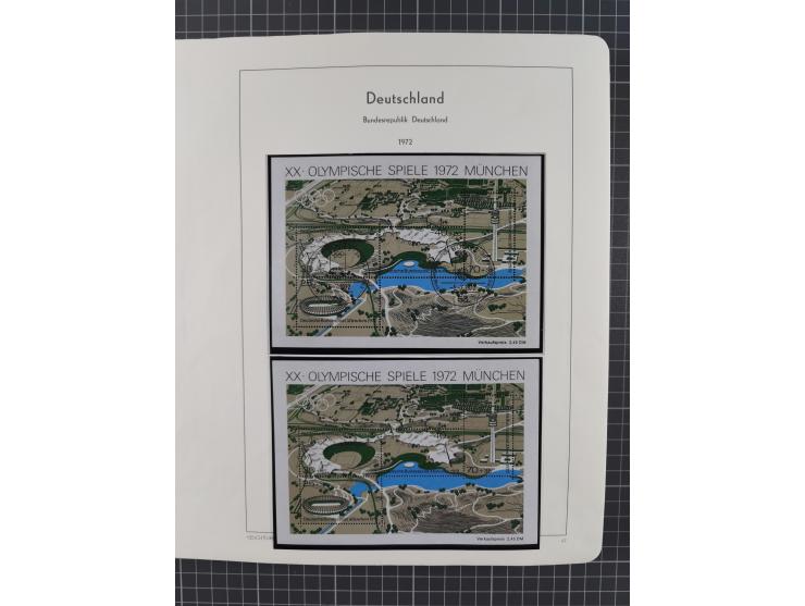 1949/2010, umfangreiche, in den Hauptnummern je postfrische/ wenig ungebrauchte und gestempelt komplette Sammlung inkl. selbs