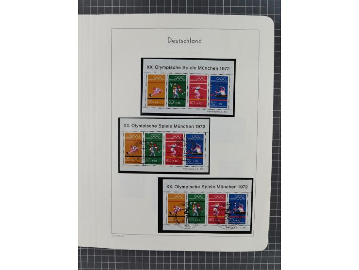 1949/2010, umfangreiche, in den Hauptnummern je postfrische/ wenig ungebrauchte und gestempelt komplette Sammlung inkl. selbs