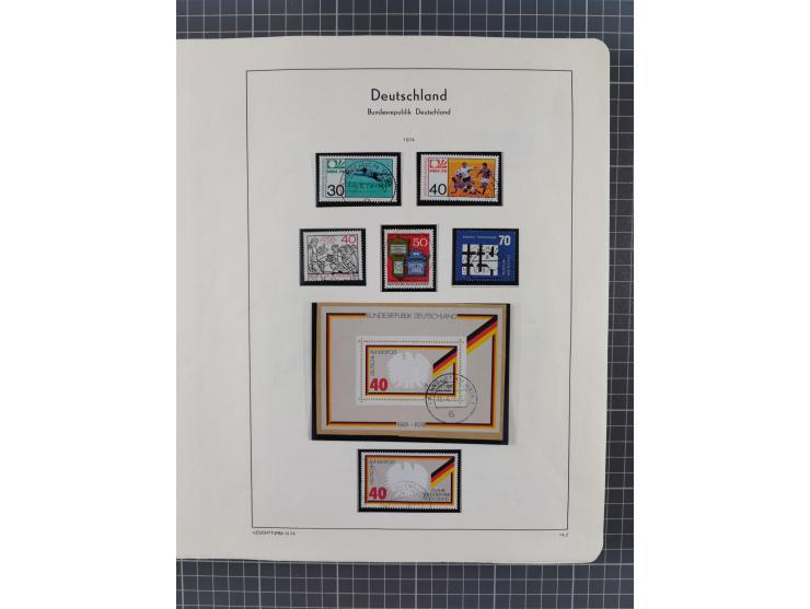 1949/2010, umfangreiche, in den Hauptnummern je postfrische/ wenig ungebrauchte und gestempelt komplette Sammlung inkl. selbs