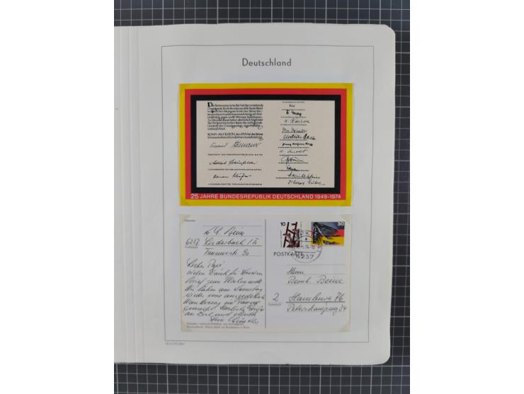 1949/2010, umfangreiche, in den Hauptnummern je postfrische/ wenig ungebrauchte und gestempelt komplette Sammlung inkl. selbs