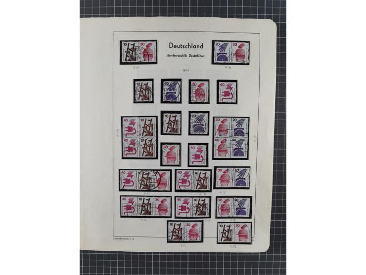 1949/2010, umfangreiche, in den Hauptnummern je postfrische/ wenig ungebrauchte und gestempelt komplette Sammlung inkl. selbs