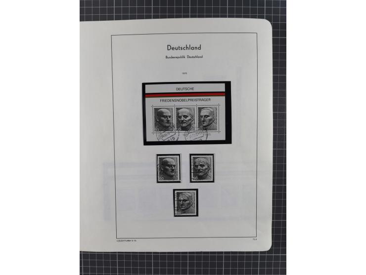 1949/2010, umfangreiche, in den Hauptnummern je postfrische/ wenig ungebrauchte und gestempelt komplette Sammlung inkl. selbs