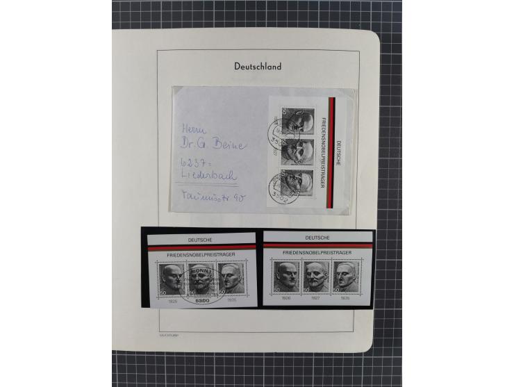 1949/2010, umfangreiche, in den Hauptnummern je postfrische/ wenig ungebrauchte und gestempelt komplette Sammlung inkl. selbs