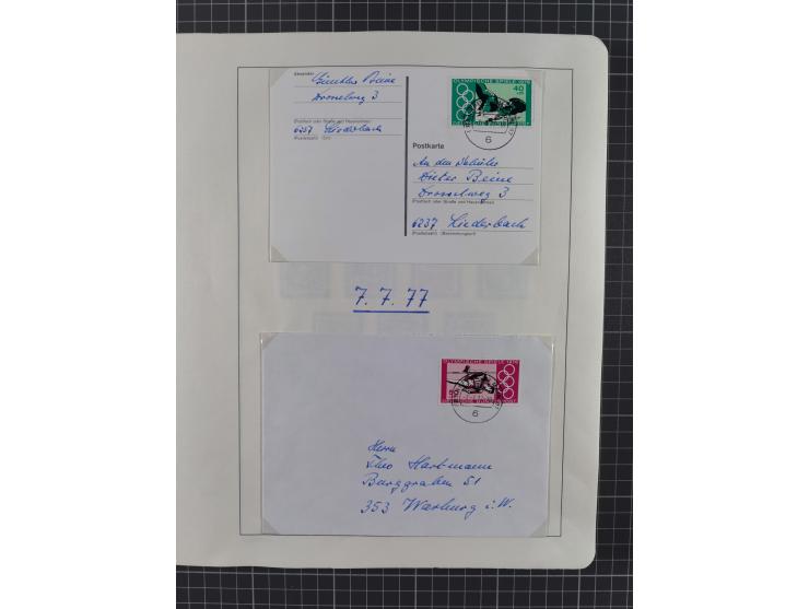 1949/2010, umfangreiche, in den Hauptnummern je postfrische/ wenig ungebrauchte und gestempelt komplette Sammlung inkl. selbs