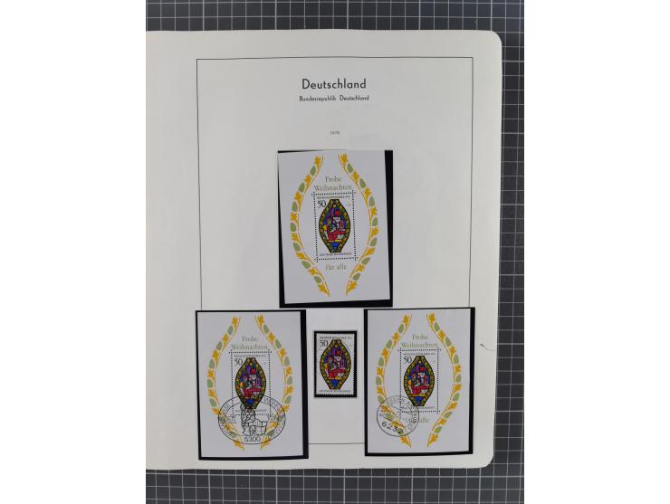 1949/2010, umfangreiche, in den Hauptnummern je postfrische/ wenig ungebrauchte und gestempelt komplette Sammlung inkl. selbs