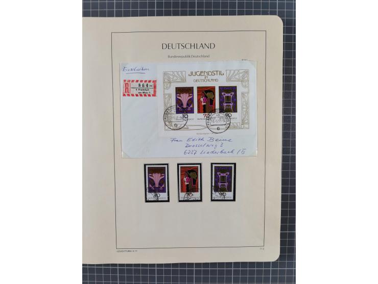 1949/2010, umfangreiche, in den Hauptnummern je postfrische/ wenig ungebrauchte und gestempelt komplette Sammlung inkl. selbs